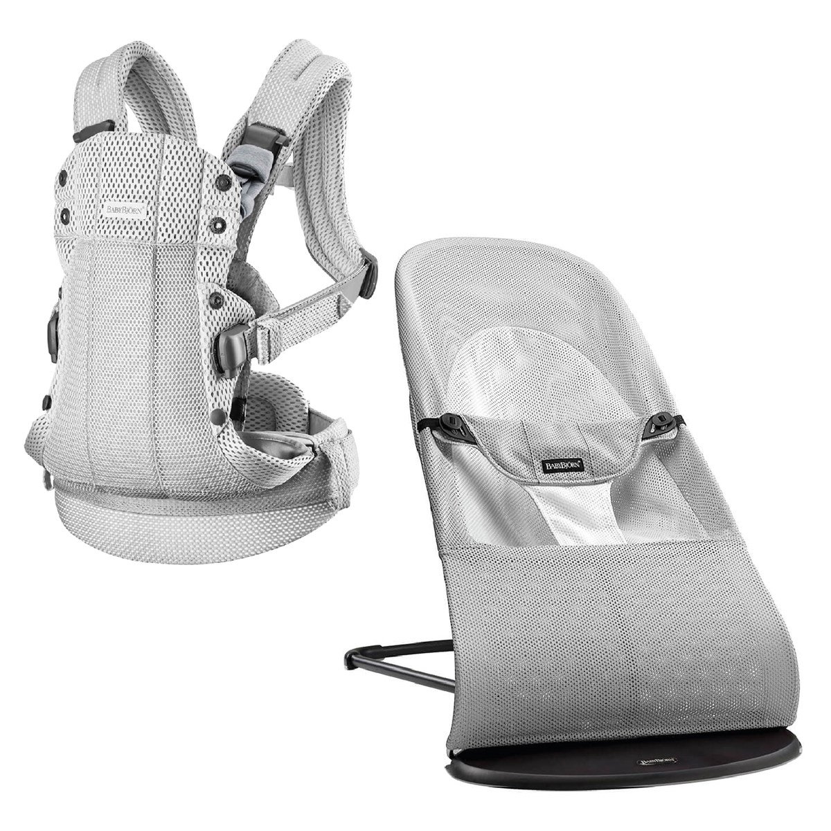 Babybjörn Balance Bliss Ana Kucağı Mesh & BabyBjörn Kanguru Harmony 3D Mesh / Silver