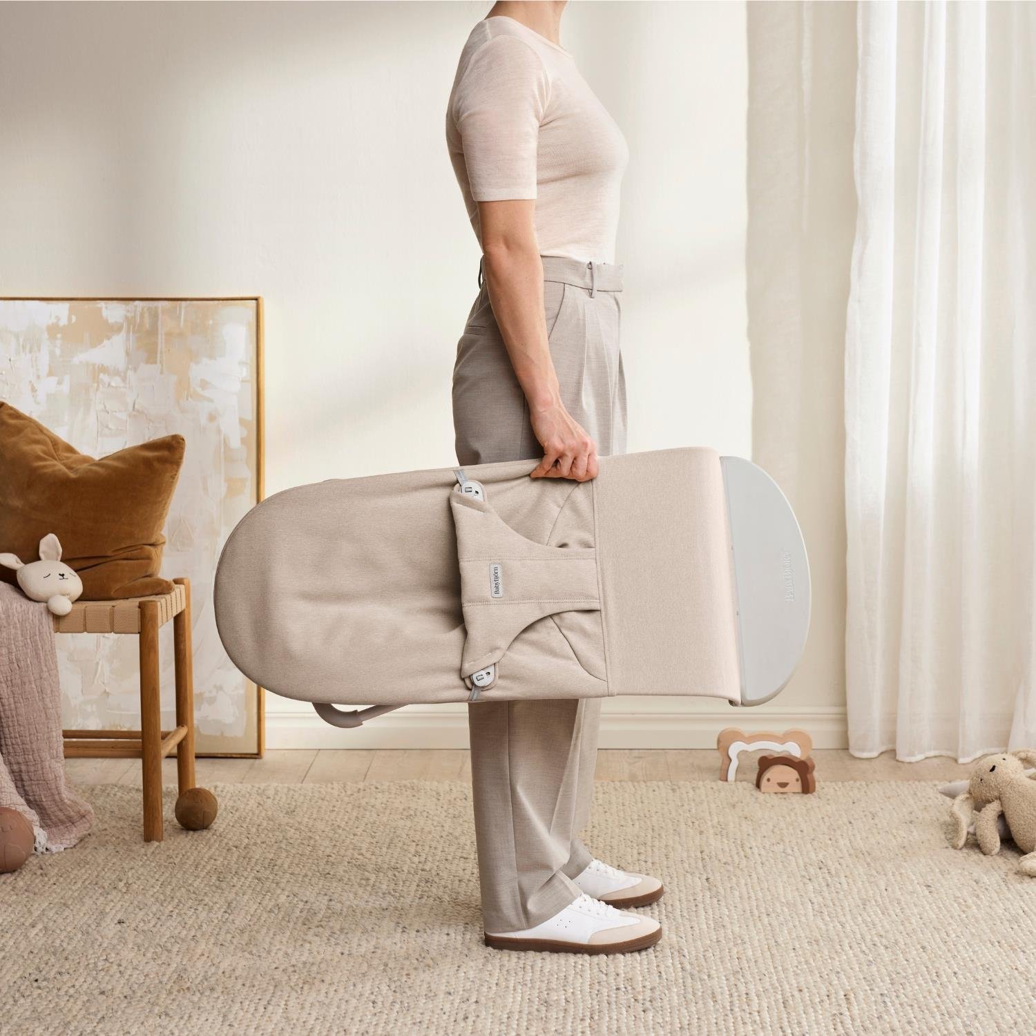 Babybjörn Balance Bliss Ana Kucağı Woven Melange / Light Beige