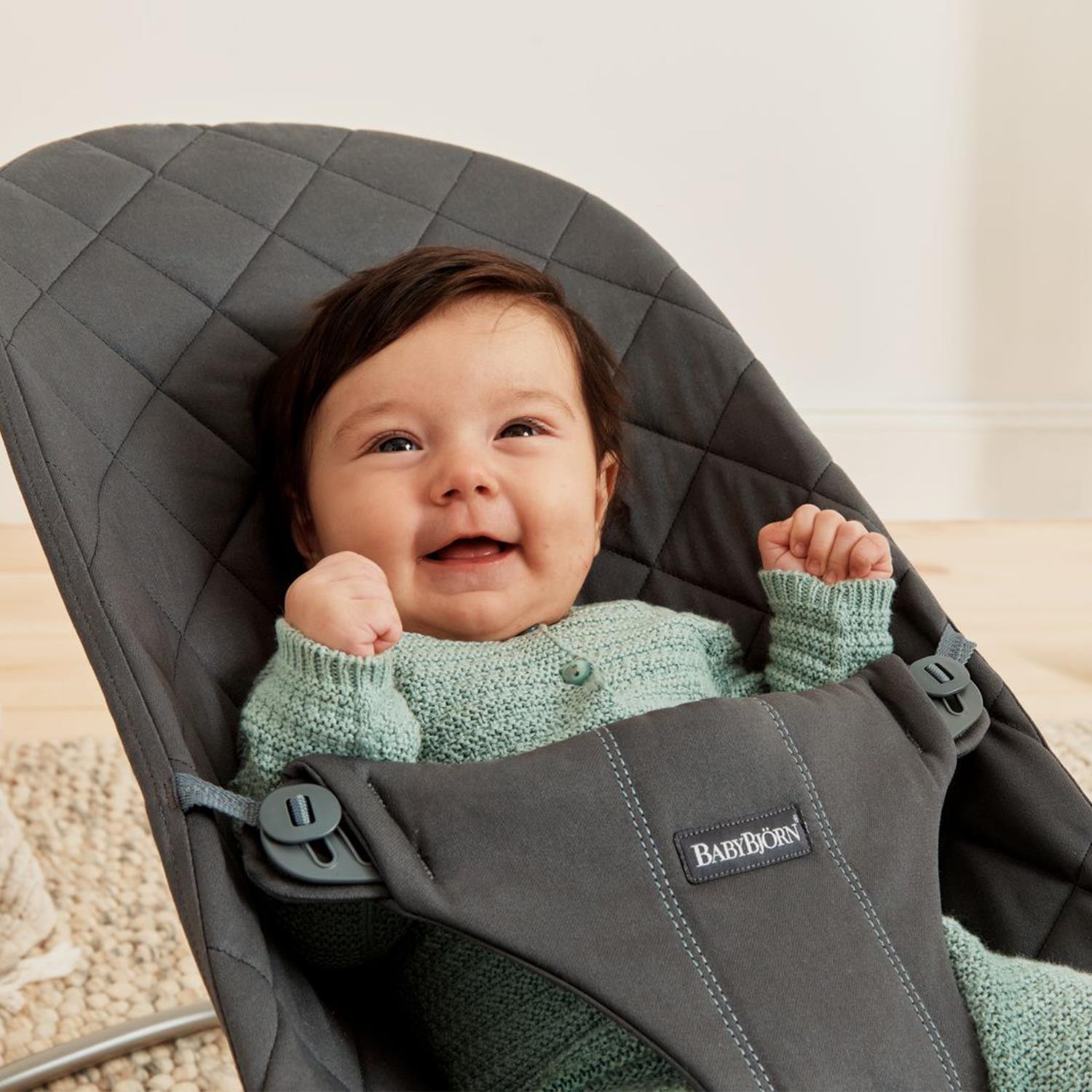 Babybjörn Balance Bliss Ana Kucağı Cotton Oyuncaklı /Anthracite & Kanguru Mini 3D Cotton Jersey / Charcoal Grey