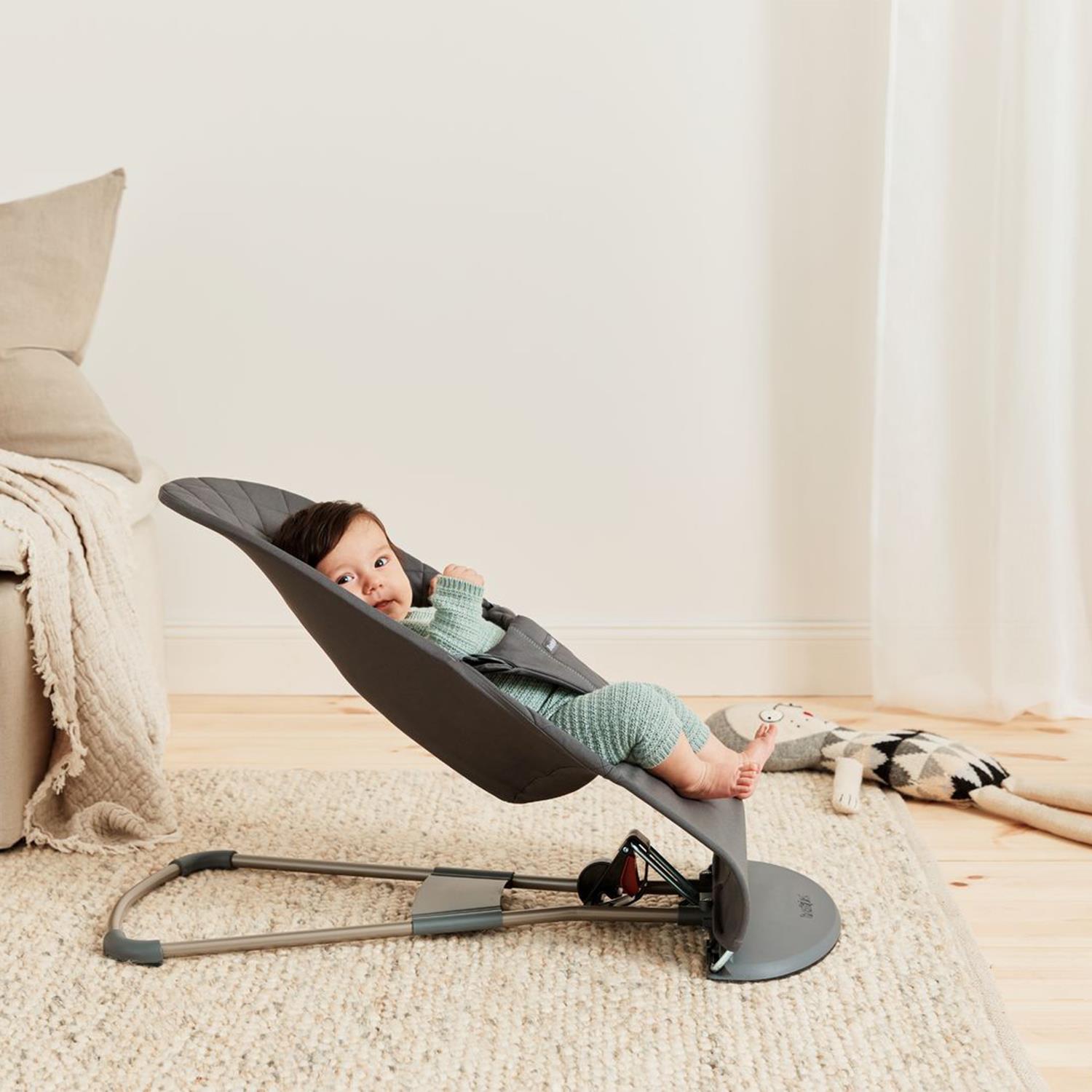 Babybjörn Balance Bliss Ana Kucağı Cotton Oyuncaklı /Anthracite & Kanguru Mini 3D Cotton Jersey / Charcoal Grey