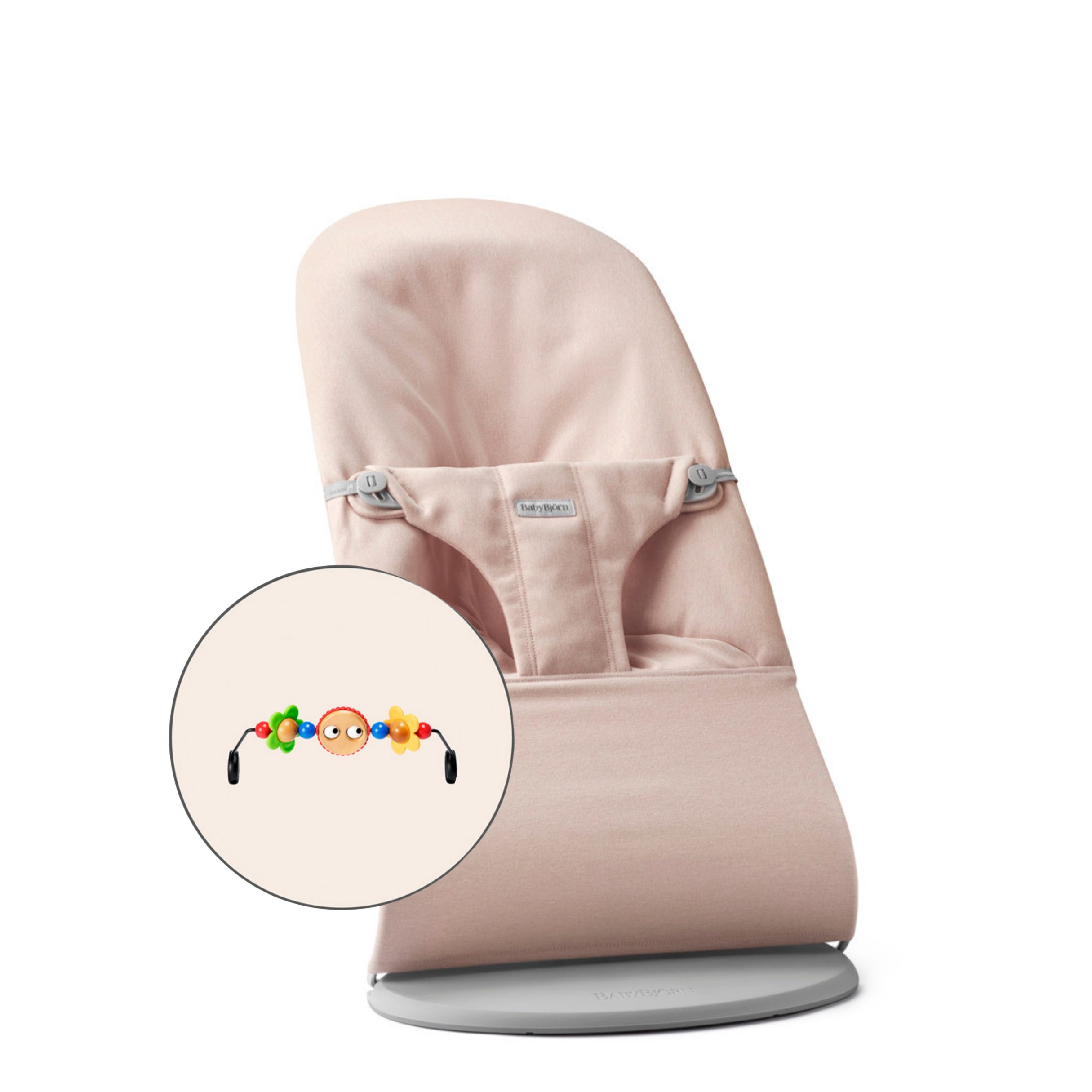 Babybjörn Balance Bliss Ana Kucağı Woven Melange Oyuncaklı / Light Pink