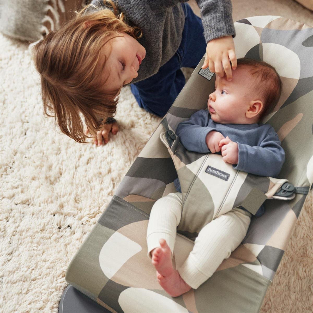Babybjörn Balance Bliss Ana Kucağı Cotton / Khaki/Green & Kanguru Mini 3D Cotton Jersey / Light Beige