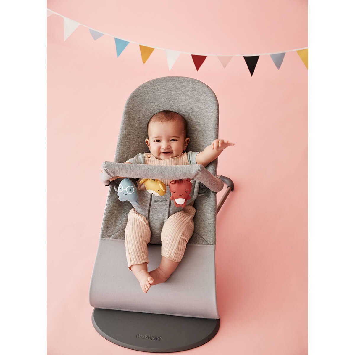 Babybjörn Balance Bliss Ana Kucağı Cotton 3D Jersey Oyuncaklı / Light Grey