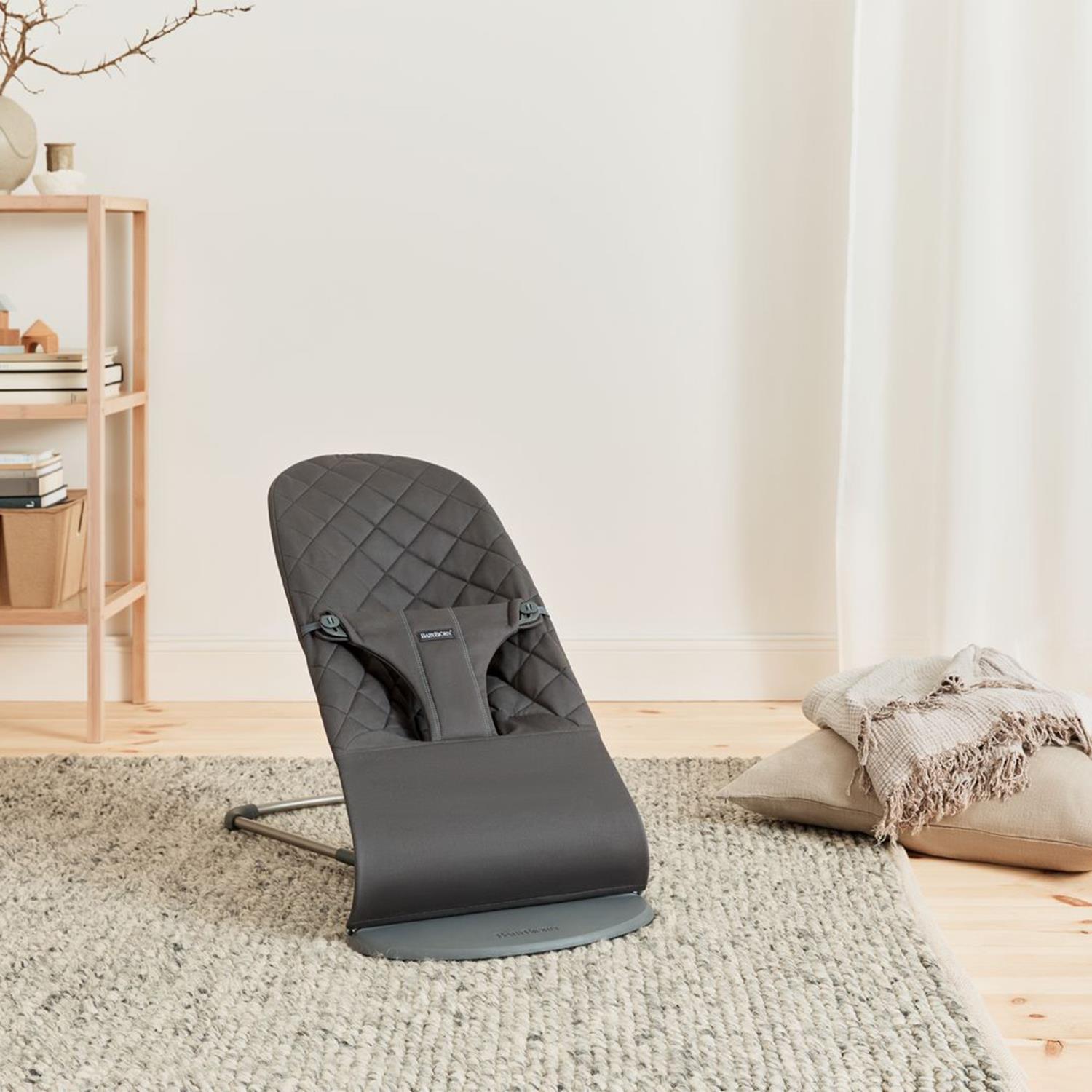 Babybjörn Balance Bliss Ana Kucağı Cotton Oyuncaklı /Anthracite & Kanguru Mini 3D Cotton Jersey / Charcoal Grey