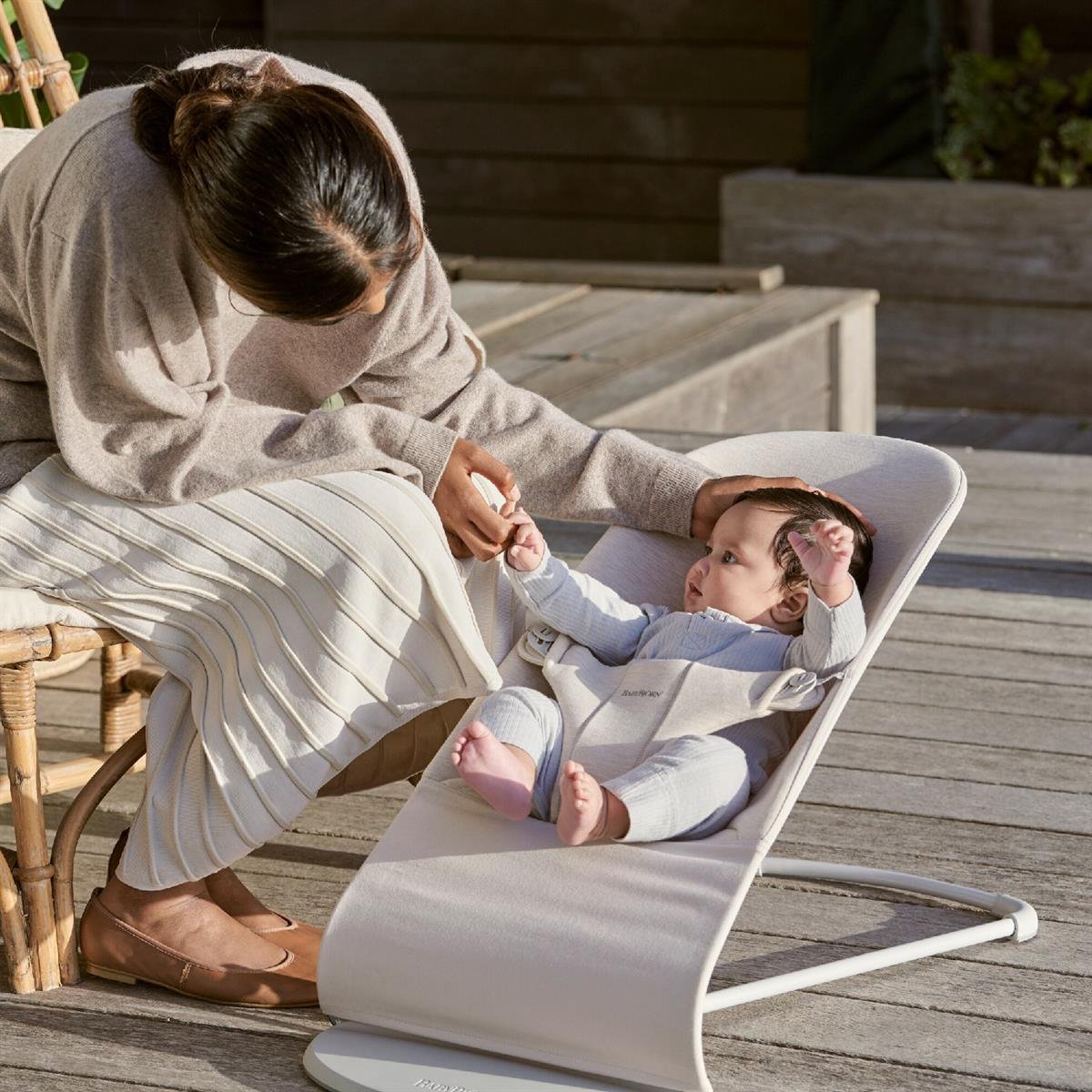 BabyBjörn Balance Bliss Ana Kucağı Cotton 3D Jersey Oyuncaklı  / Light Beige