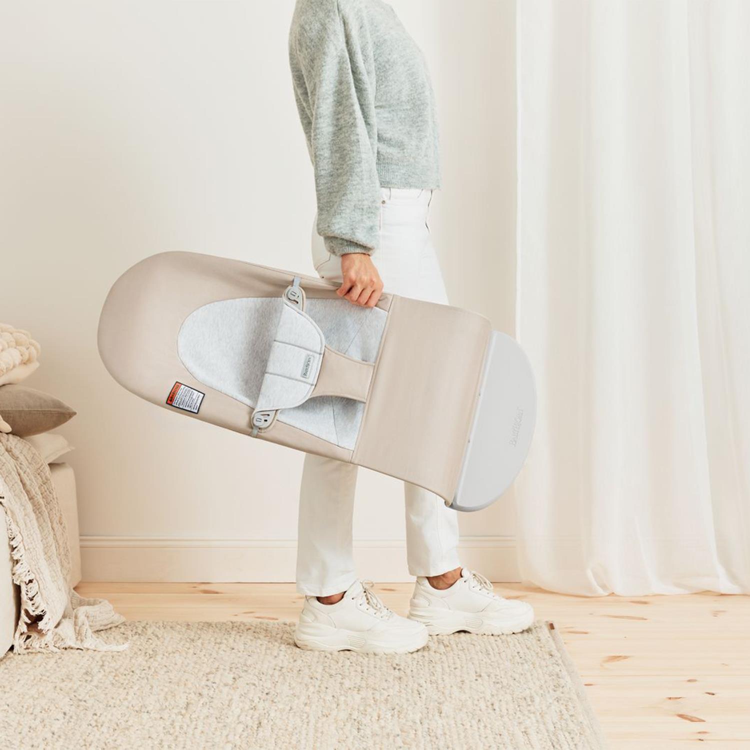 BabyBjörn Balance Soft Ana Kucağı Woven Jersey / Beige Grey