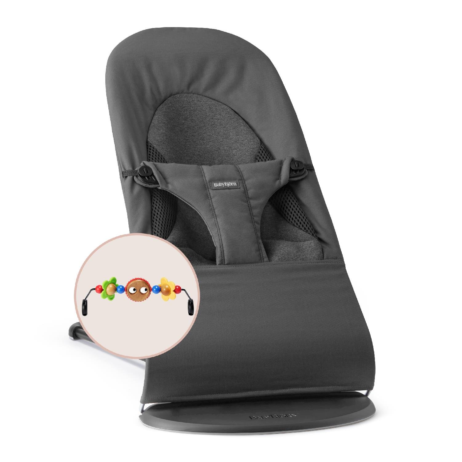 BabyBjörn Balance Woven Jersey Üçlü Kumaş Oyuncaklı  / Dark Grey