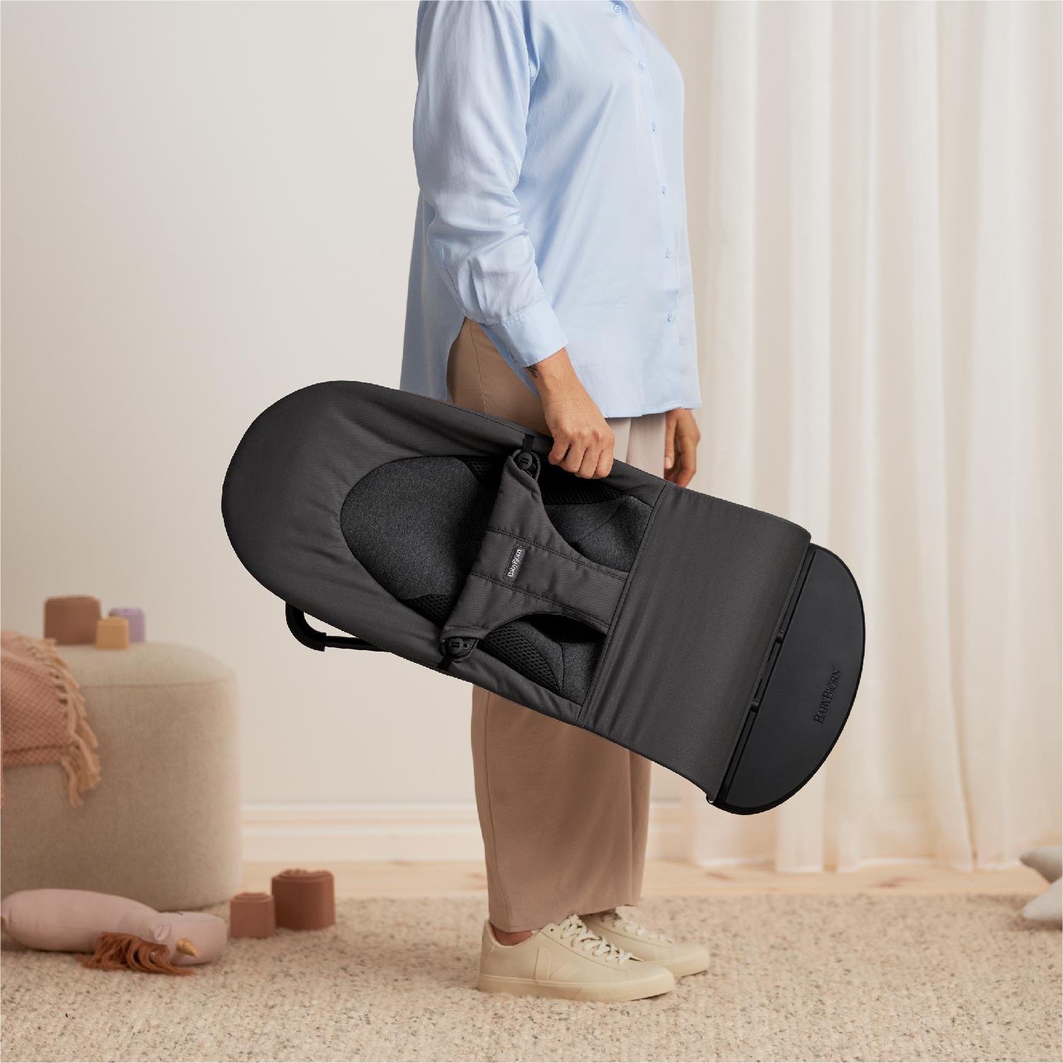 BabyBjörn Balance Woven Jersey Üçlü Kumaş / Dark Grey