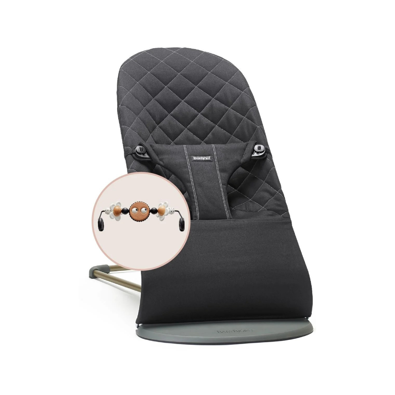 BabyBjörn Black&White Oyuncaklı Bliss Ana Kucağı Woven Black