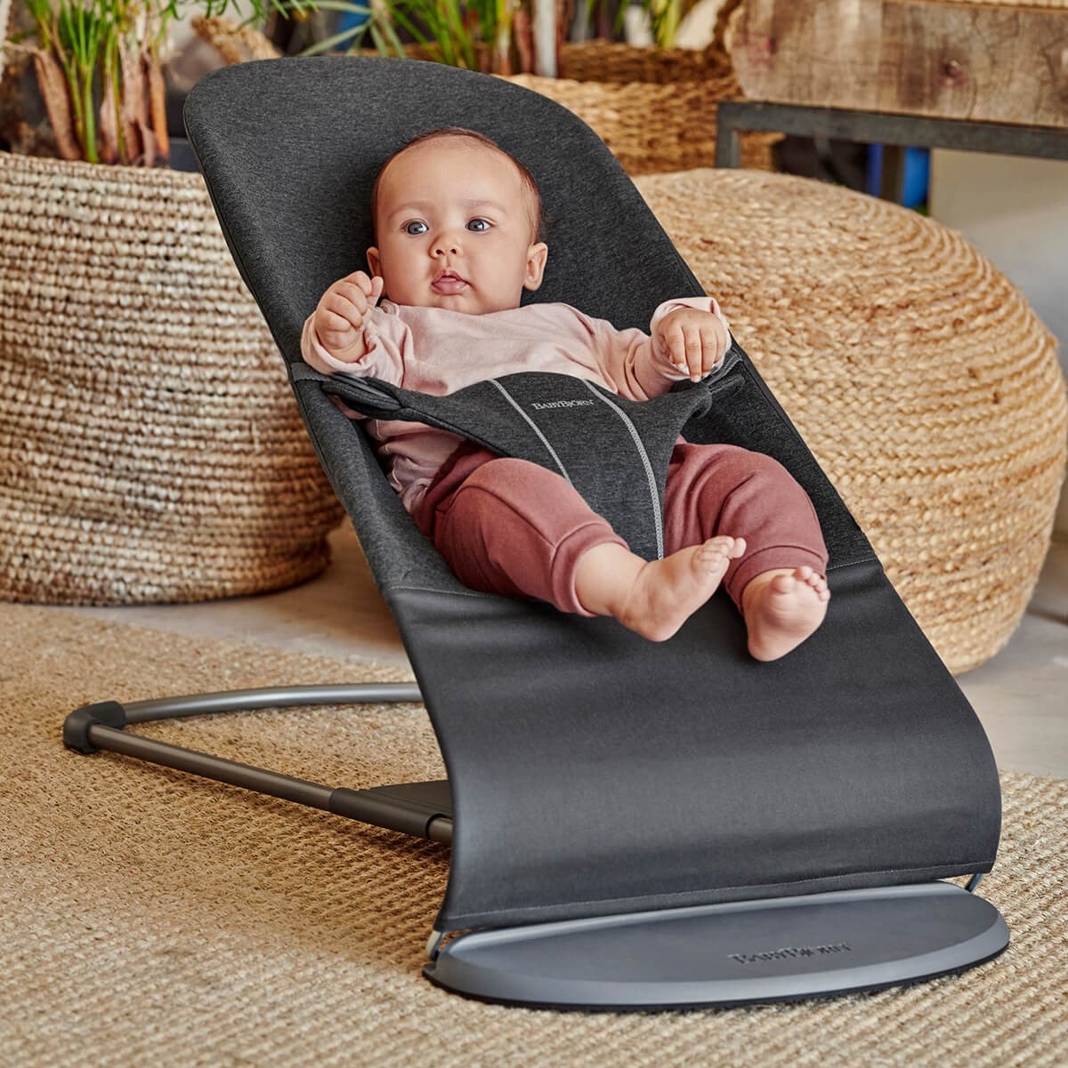 BabyBjörn Bliss Ana Kucağı & Kanguru Mini 3D Jersey Yenidoğan Seti / Charcoal Grey
