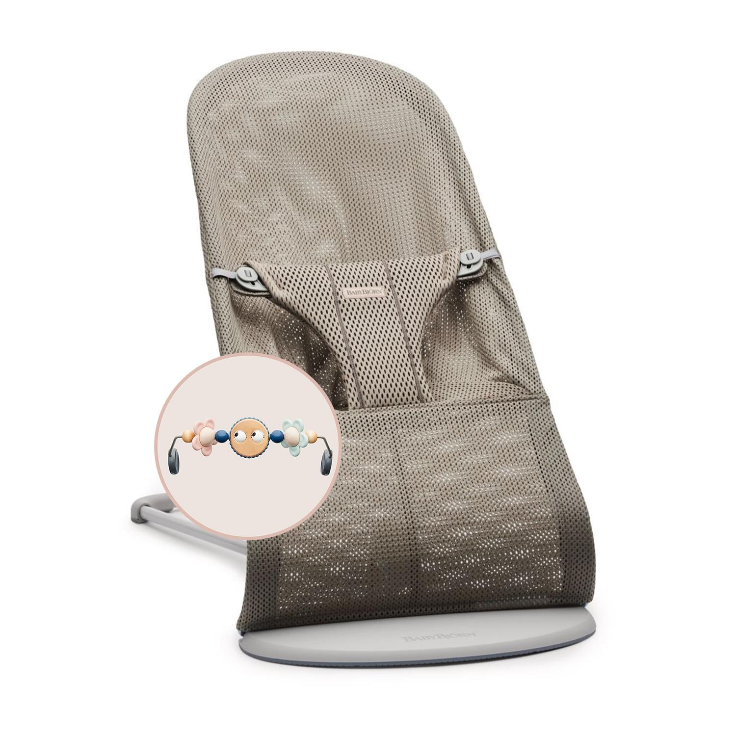 Babybjörn Bliss Ana Kucağı Mesh Oyuncaklı / Grey Beige