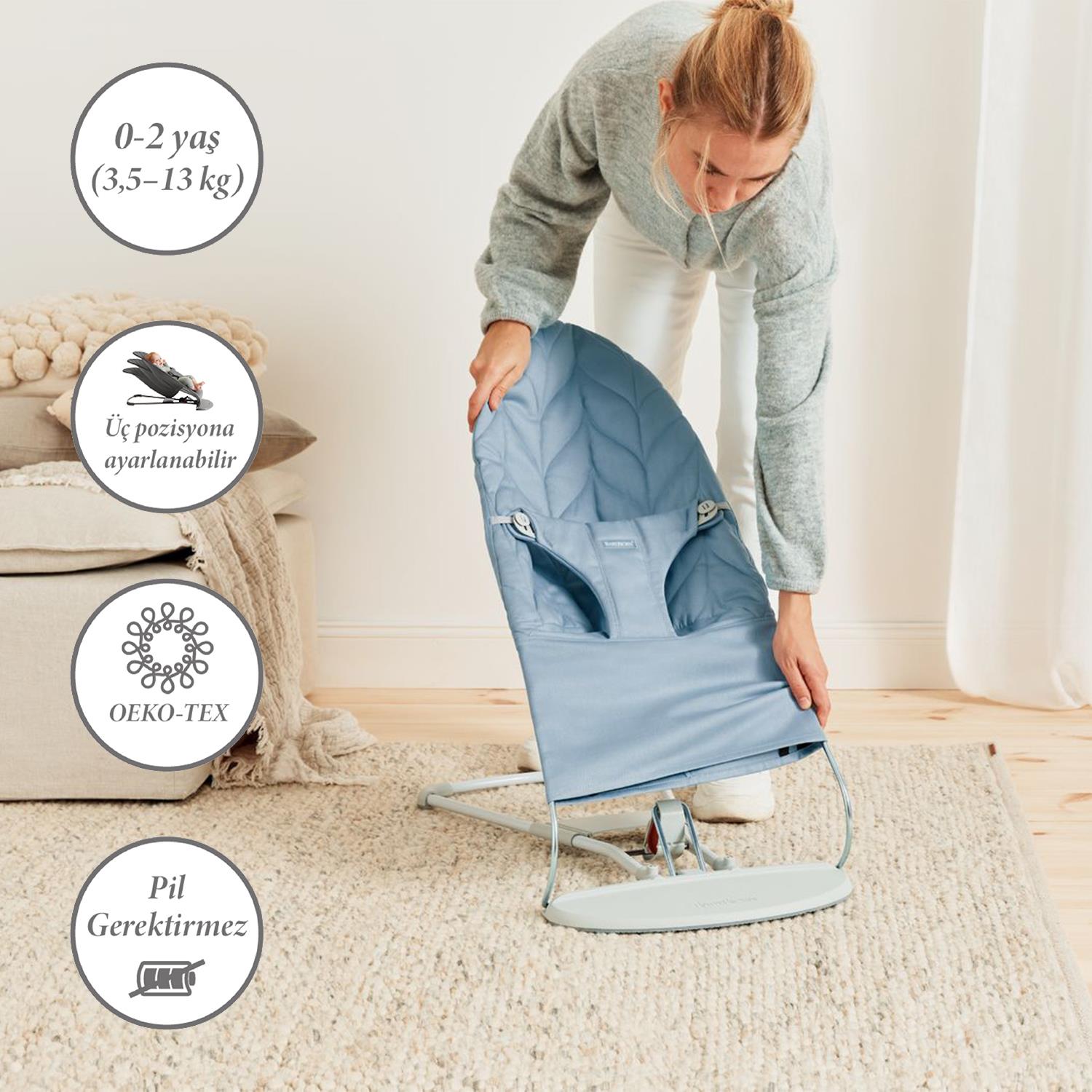 BabyBjörn Bliss Ana Kucağı Petal Cotton / Blue