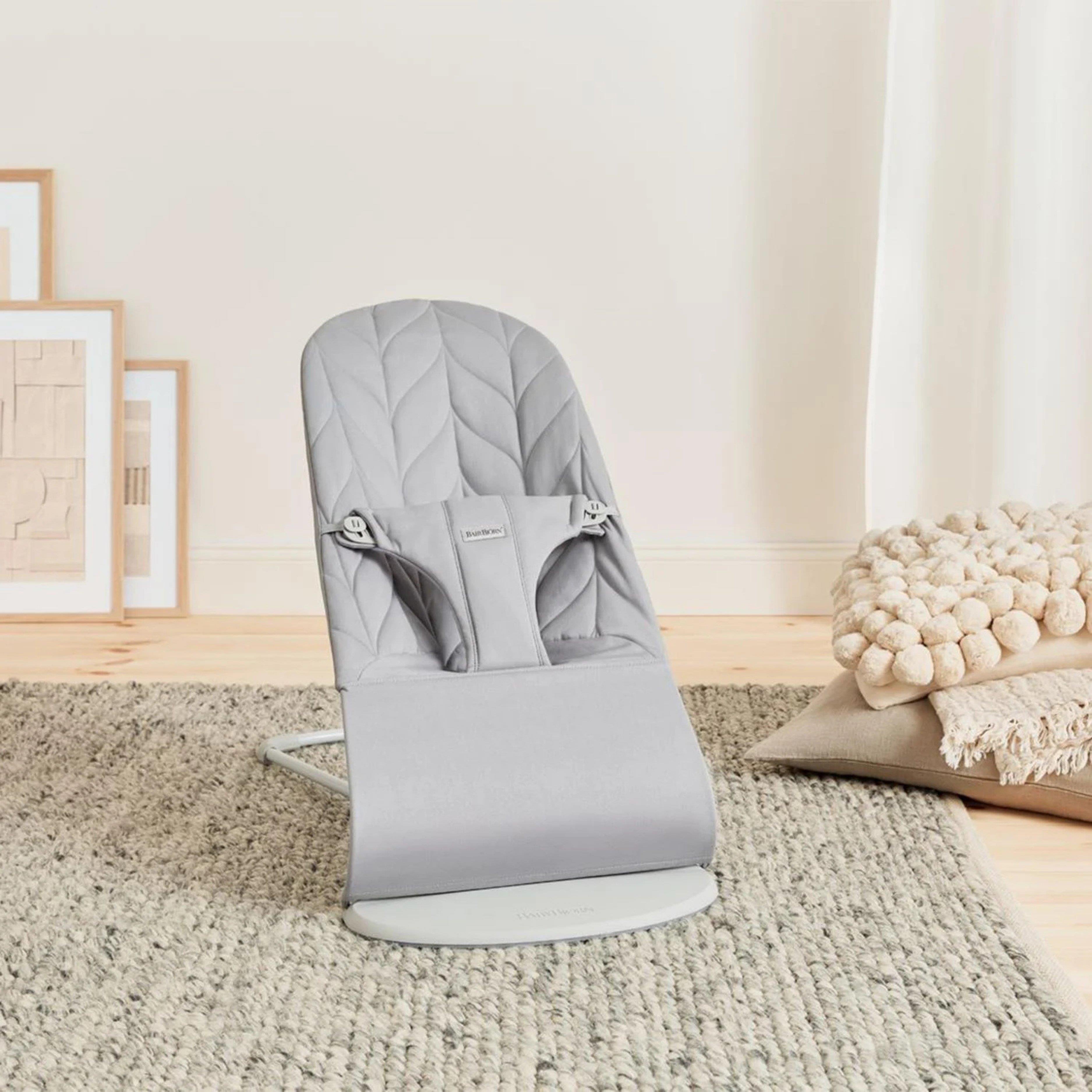 BabyBjörn Bliss Ana Kucağı Petal Woven Grey & Bumprider Connect³ Bebek Arabası Black-Grey & Yan Düzenleyici Çanta
