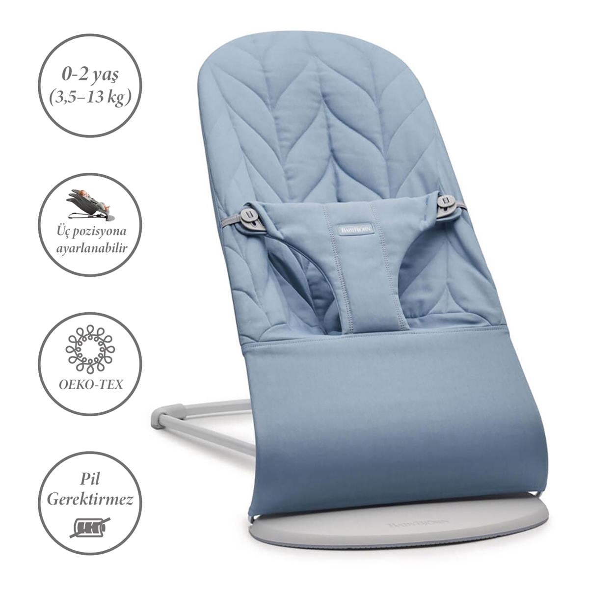 BabyBjörn Bliss Ana Kucağı Petal Cotton Oyuncaklı / Blue