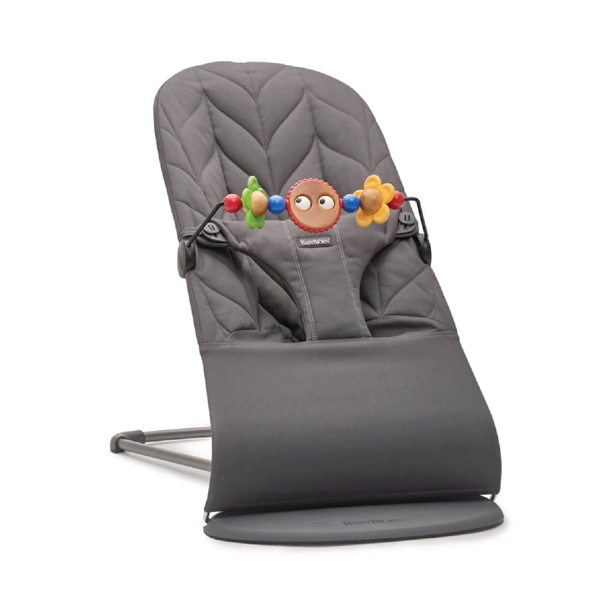 BabyBjörn Bliss Ana Kucağı Petal Cotton Oyuncaklı / Anthracite & Kanguru Mini 3D Cotton Jersey / Charcoal Grey
