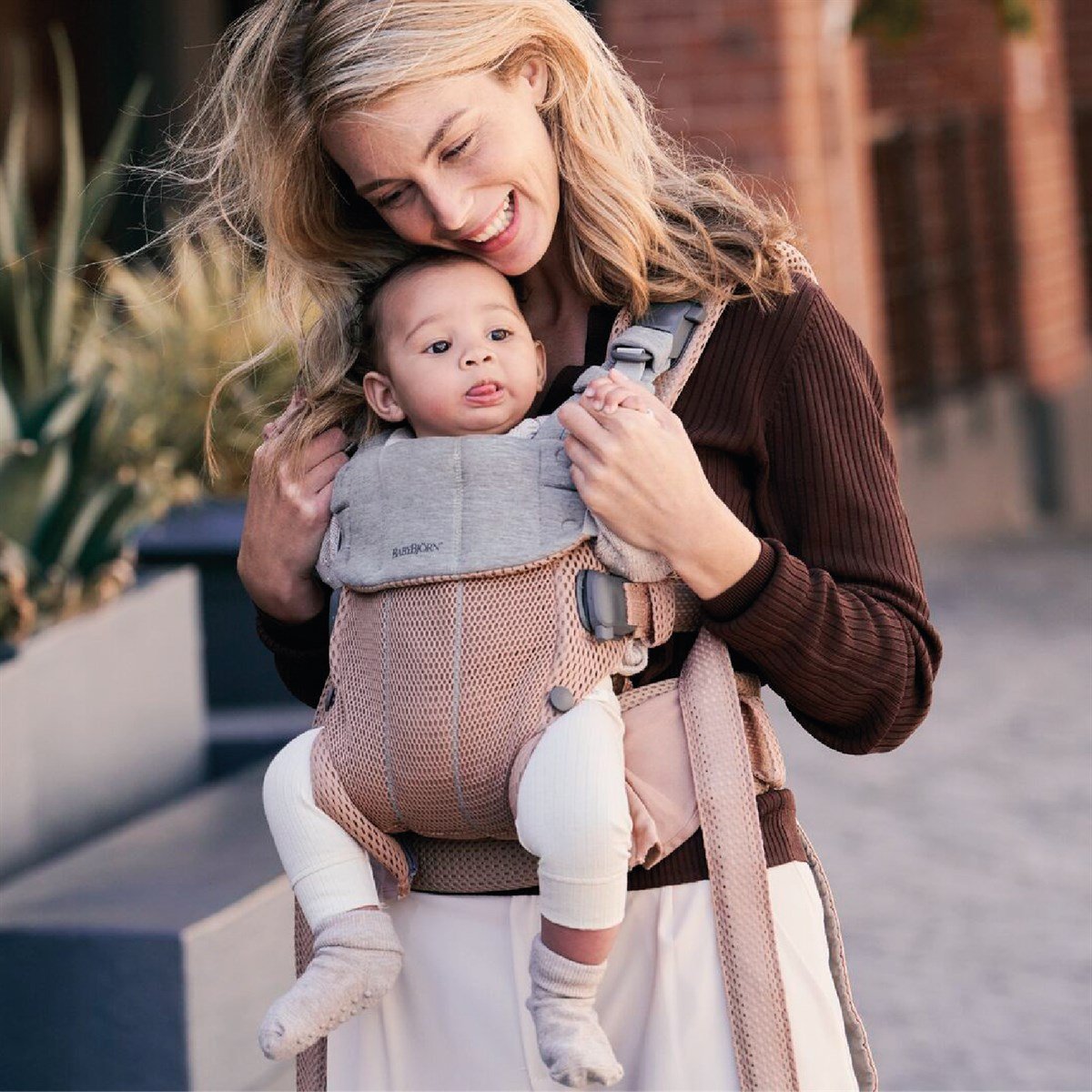 BabyBjörn Kanguru Harmony 3D Mesh / Dusty Pink   