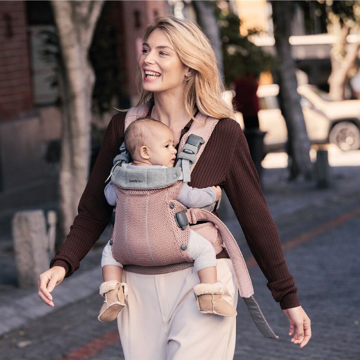 BabyBjörn Kanguru Harmony 3D Mesh / Dusty Pink   