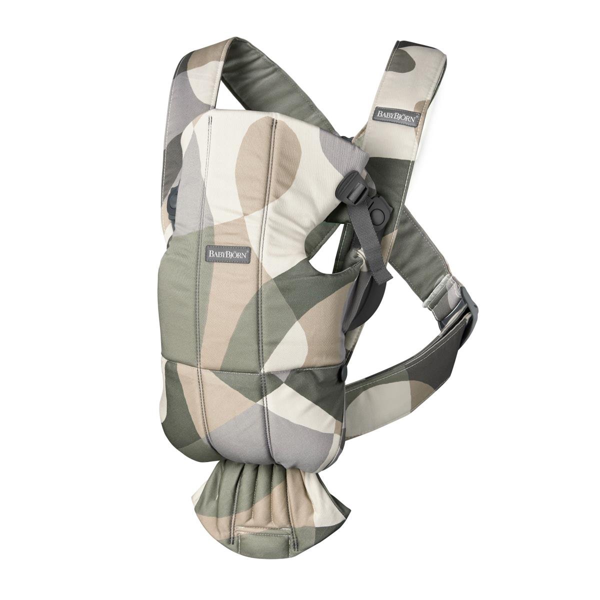 BabyBjörn Kanguru Mini 3D Cotton Print / Khaki / Green