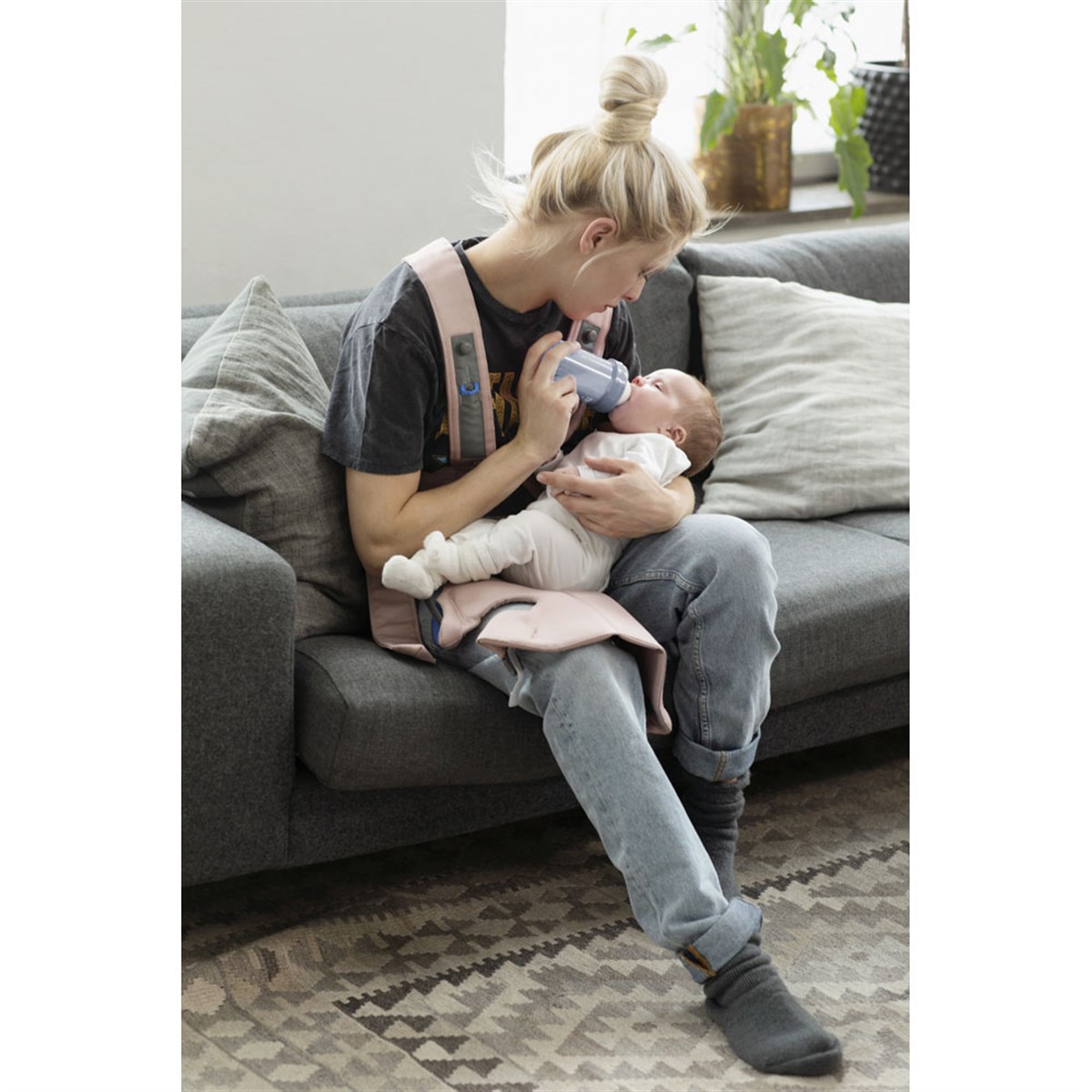 BabyBjörn Kanguru Mini 3D Cotton / Dusty Pink