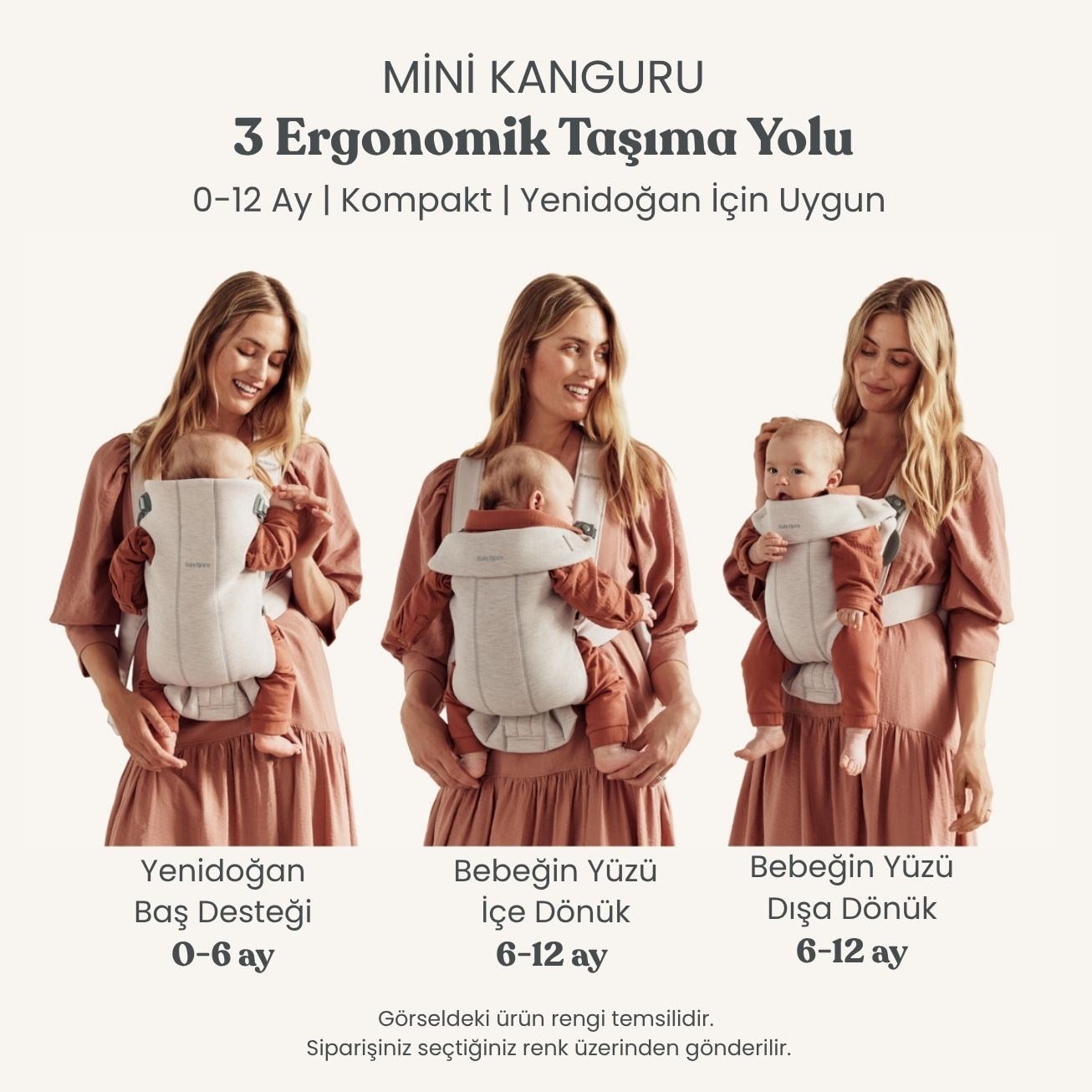BabyBjörn Kanguru Mini 3D Jersey Dark Grey