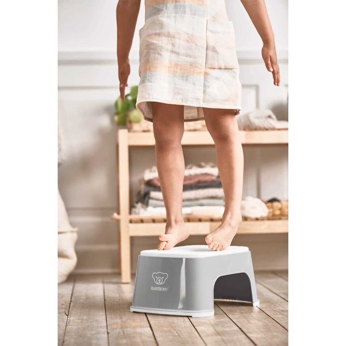 BabyBjörn Klozet Adaptörü & Safe Step Banyo Basamağı / Grey White