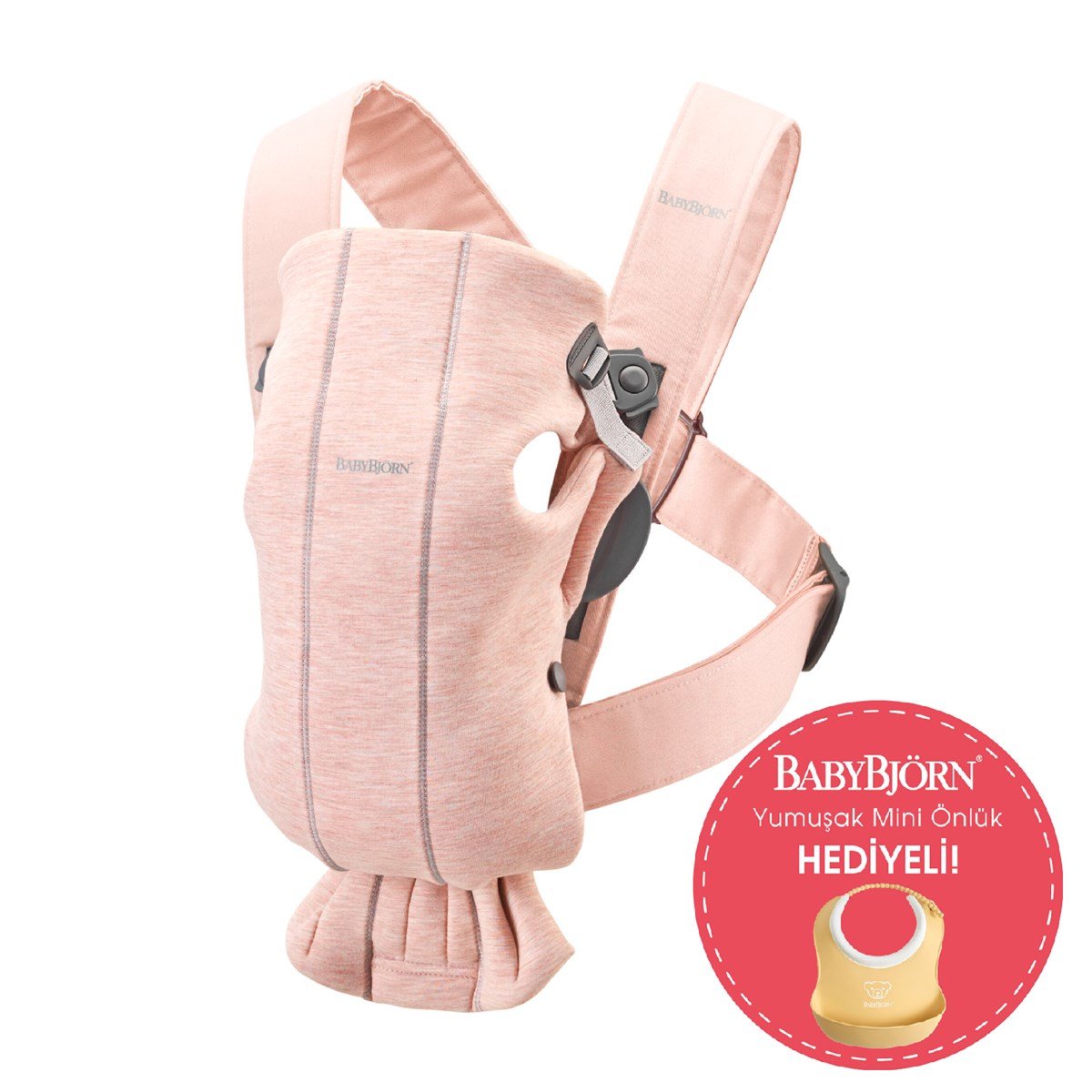 Kanguru Mini 3D Cotton Jersey / Light Pink