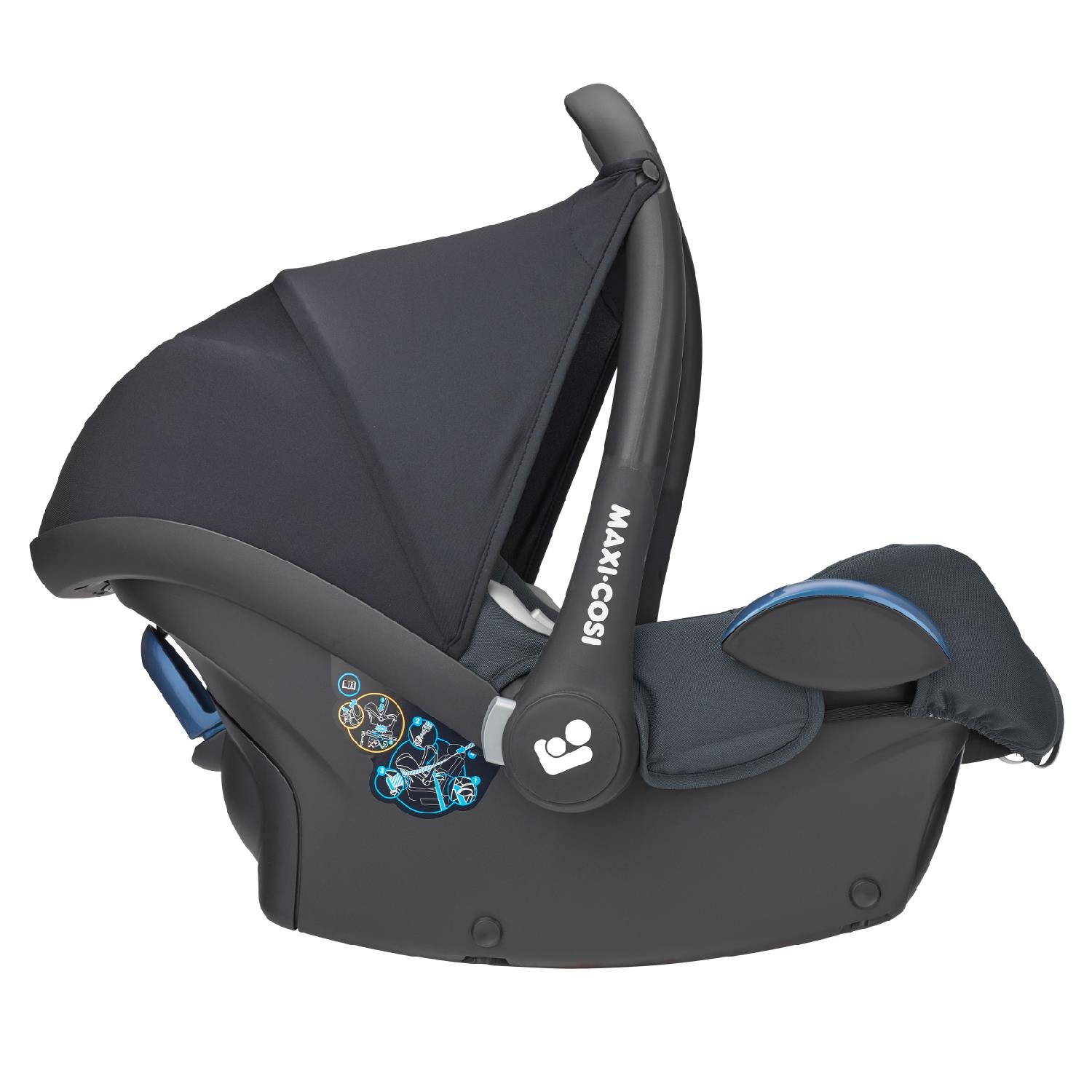  Bumprider Connect 3 Bebek Arabası Black-Black / Cabriofix Oto Koltuğu Essential Graphite HEDİYELİ