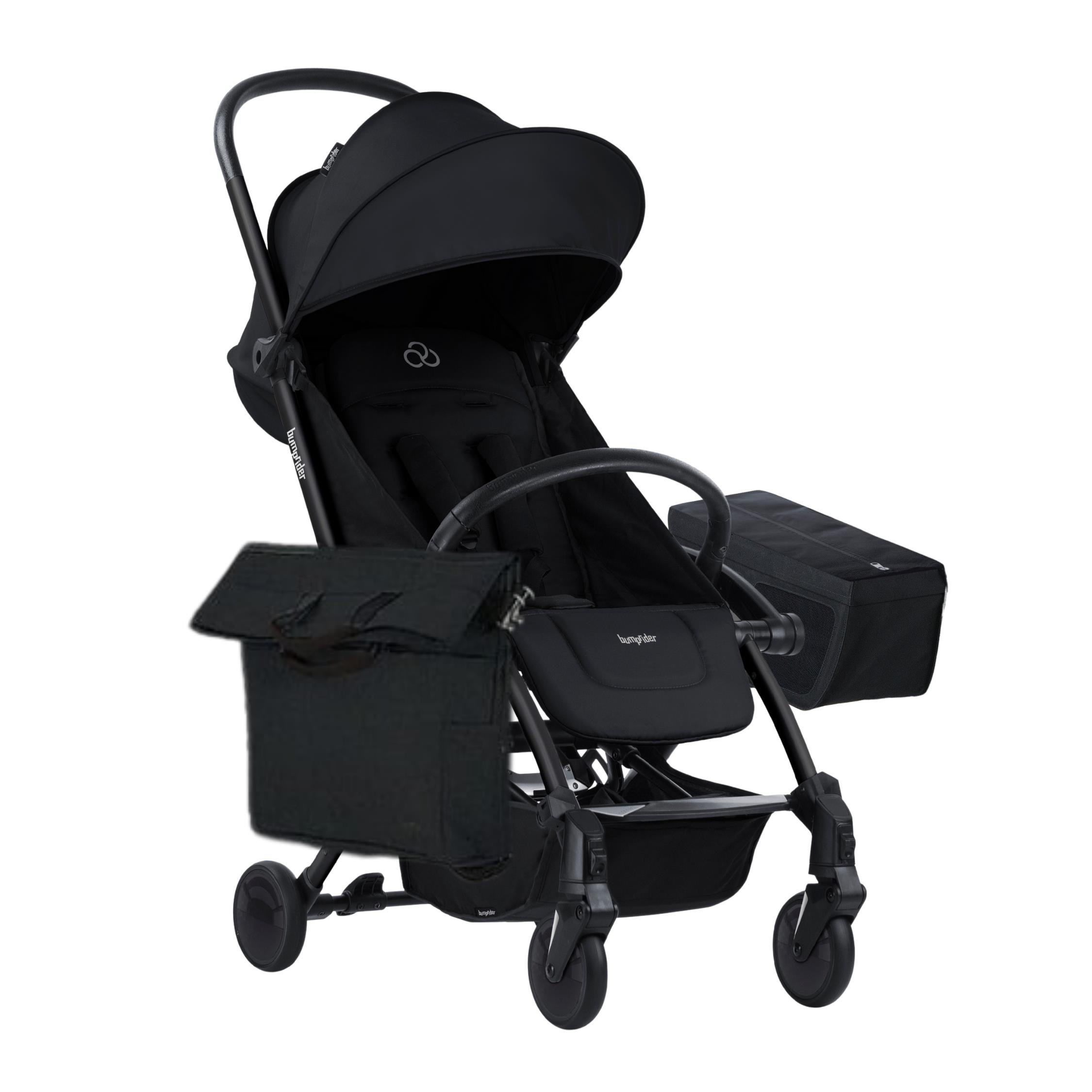  Bumprider Connect 3 Black-Black Bebek Arabası / Yan Düzenleyici / Black-Black Yan Bakım Çantası