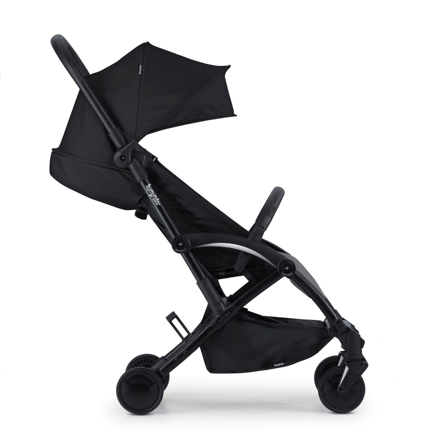 Bumprider Connect 3 Bebek Arabası / Black-Grey Melange Yan Düzenleyici Çanta Hediyeli