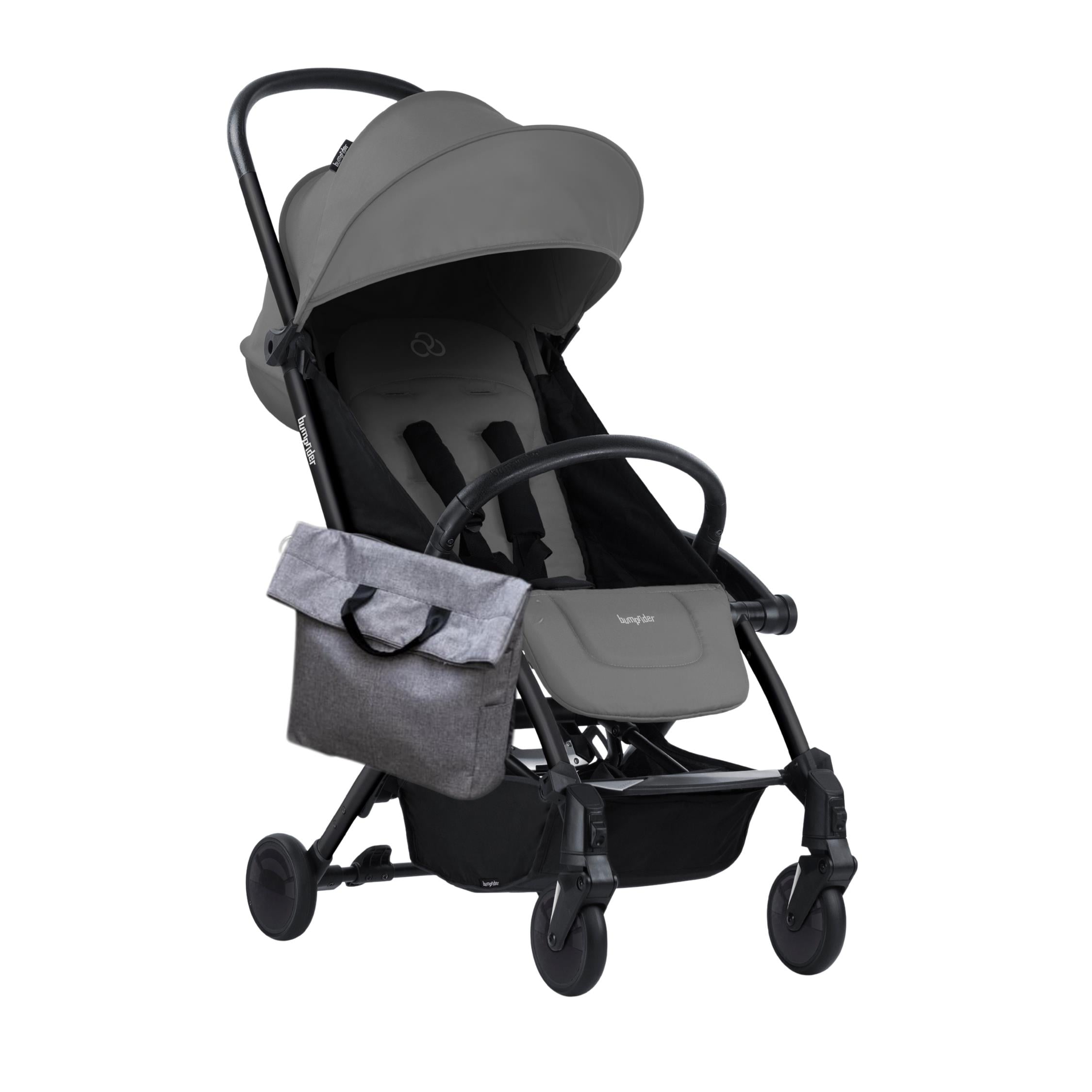 Bumprider Connect 3 Black-Grey Bebek Arabası / Yan Düzenleyici / Grey-Black Yan Bakım Çantası