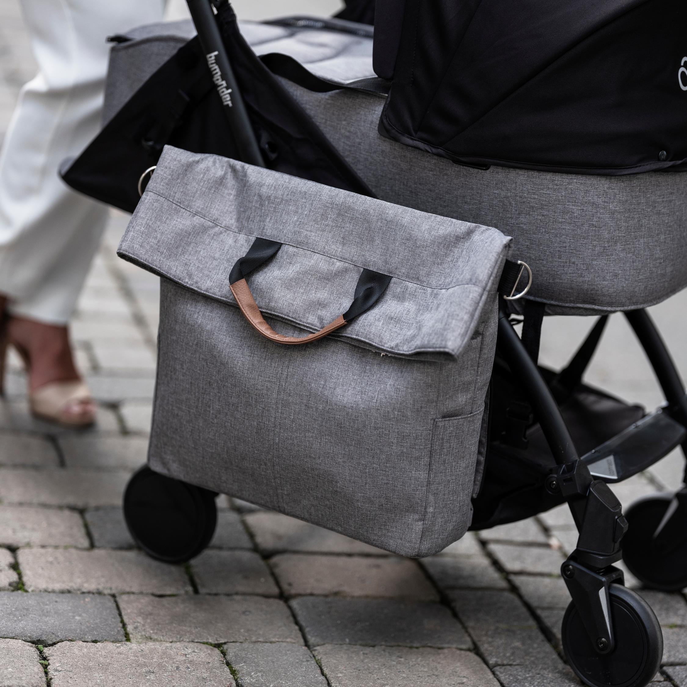 Bumprider Connect 3 Black-Sand Bebek Arabası / Yan Düzenleyici / Black-Brown Yan Bakım Çantası