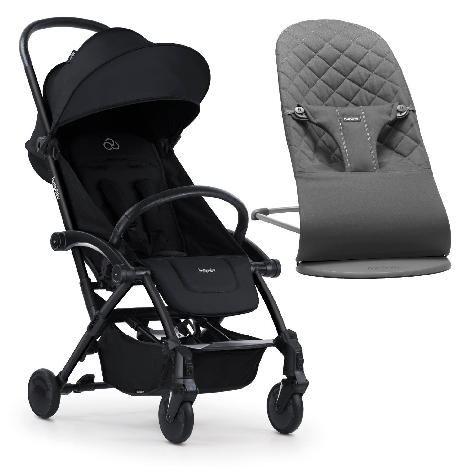 BUMPRIDER CONNECT³ BEBEK ARABASI / BLACK & BABYBJÖRN BLİSS ANA KUCAĞI ANTHRACİTE /HEDİYELİ