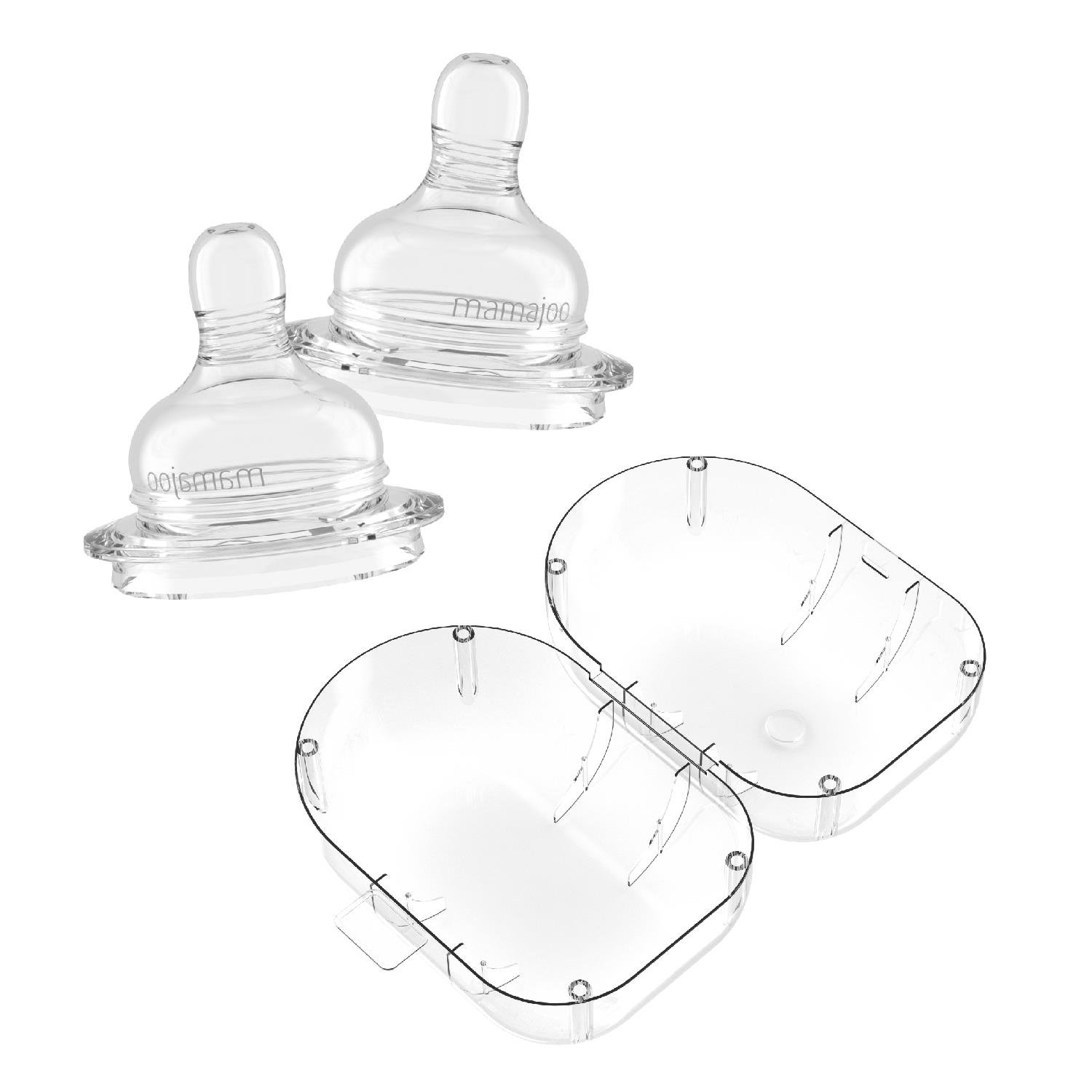 Mamajoo %0 BPA Silikon Biberon Emziği İkili XL No.4 Yoğun Akış