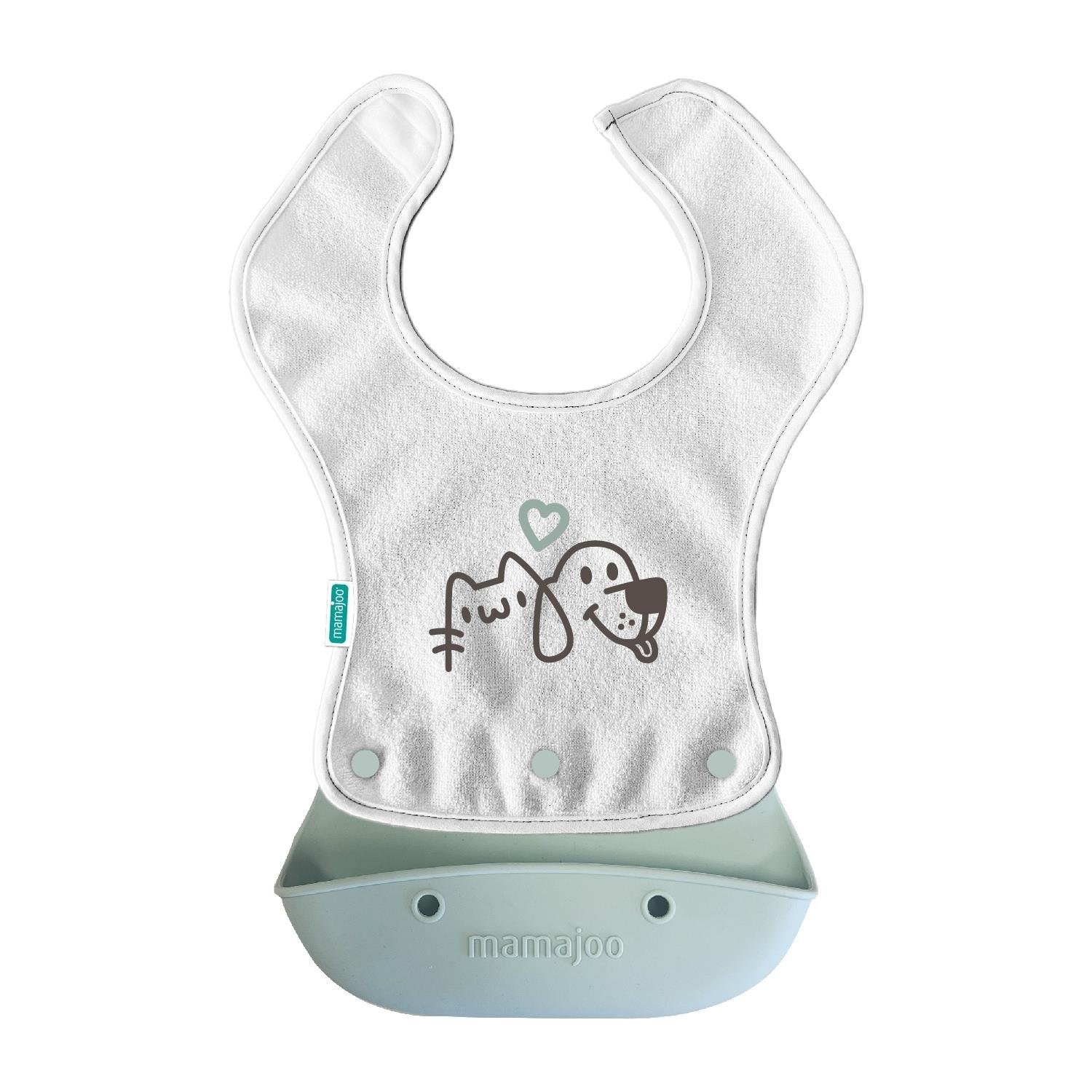 Mamajoo 2-in-1 Katlanır Mama Önlüğü / Powder Green