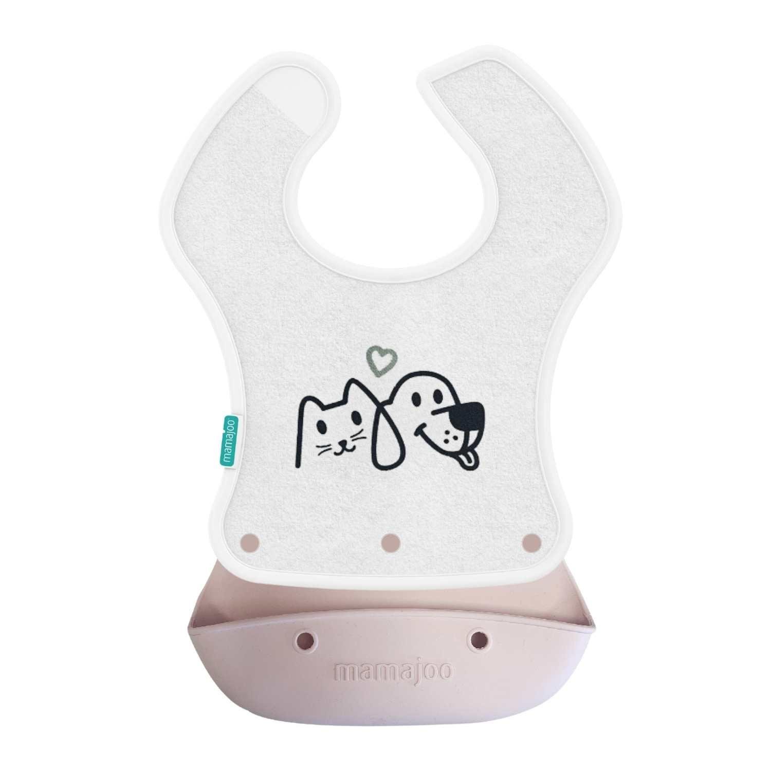 Mamajoo 2-in-1 Katlanır Mama Önlüğü / Powder Pink