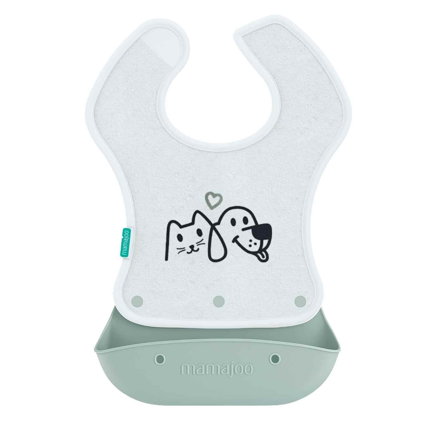 Mamajoo 2-in-1 Katlanır Mama Önlüğü / Powder Green