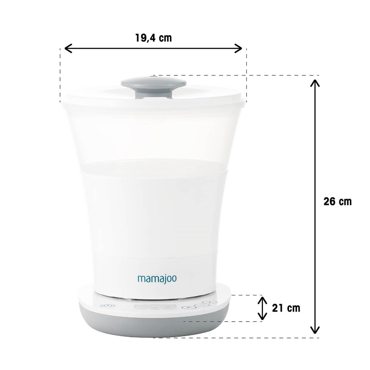 Mamajoo 3 İşlevli Buhar Sterilizatörü & Biberon Isıtıcı / Mamajoo Gold Biberon 250ml Hediye