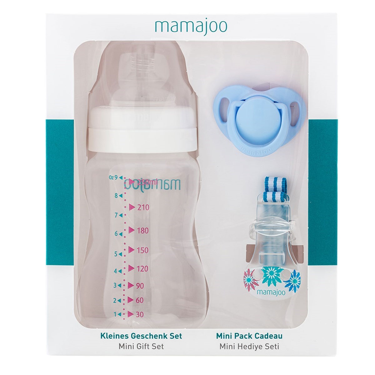 Mamajoo 3 İşlevli Buhar Sterilizatörü + Mini Hediye Seti 250 ml / Mavi