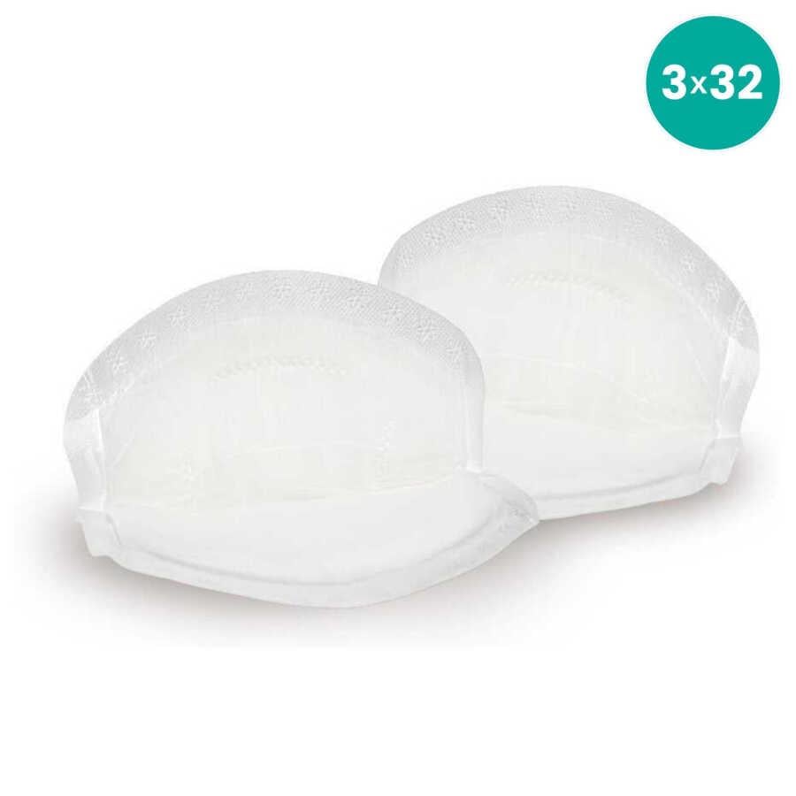 Mamajoo 3D Disposable Göğüs Pedi Ultra Emici ve İnce, 3 X 32 Adet