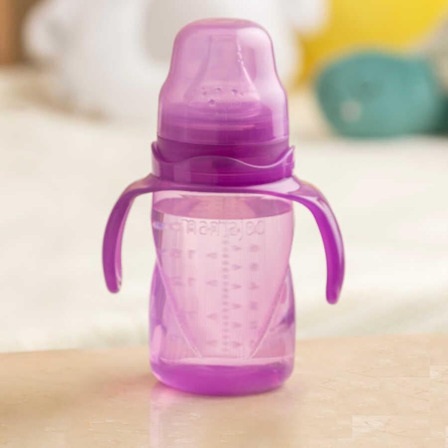 Mamajoo Antikolik Akıtmaz Alıştırma Bardağı 160 ml Mor, 6 Ay+