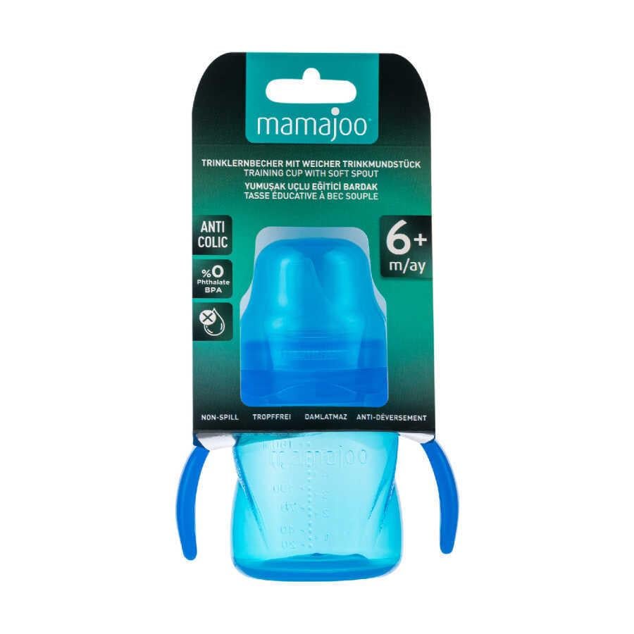 Mamajoo Antikolik Akıtmaz Alıştırma Bardağı 160 ml Mavi, 6 Ay+