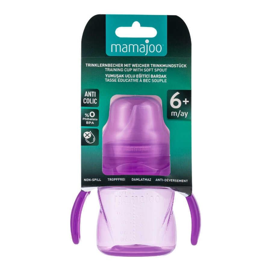 Mamajoo Antikolik Akıtmaz Alıştırma Bardağı 160 ml Mor, 6 Ay+