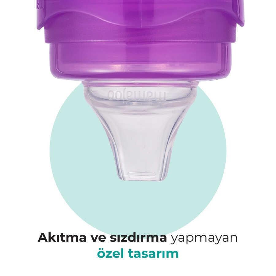 Mamajoo Antikolik Akıtmaz Alıştırma Bardağı 160 ml Mor, 6 Ay+