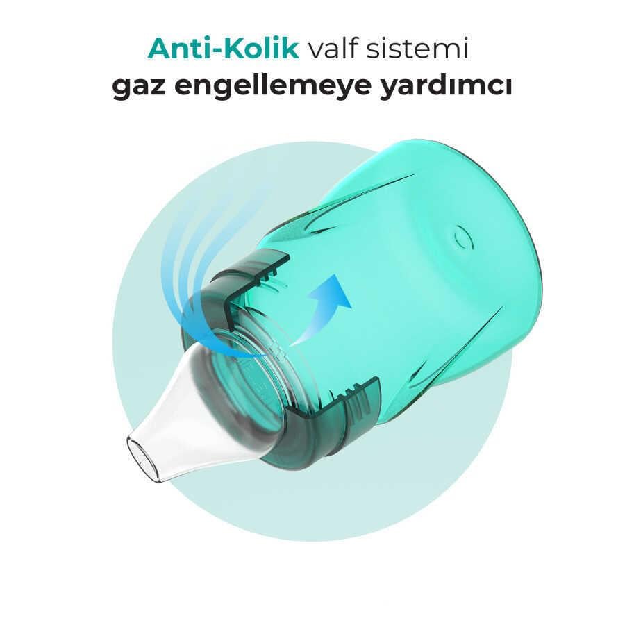 Mamajoo Antikolik Akıtmaz Alıştırma Bardağı 160 ml Yeşil, 6 Ay+