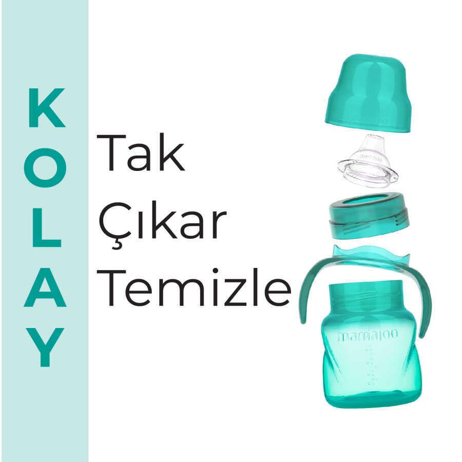 Mamajoo Antikolik Akıtmaz Alıştırma Bardağı 160 ml Yeşil, 6 Ay+
