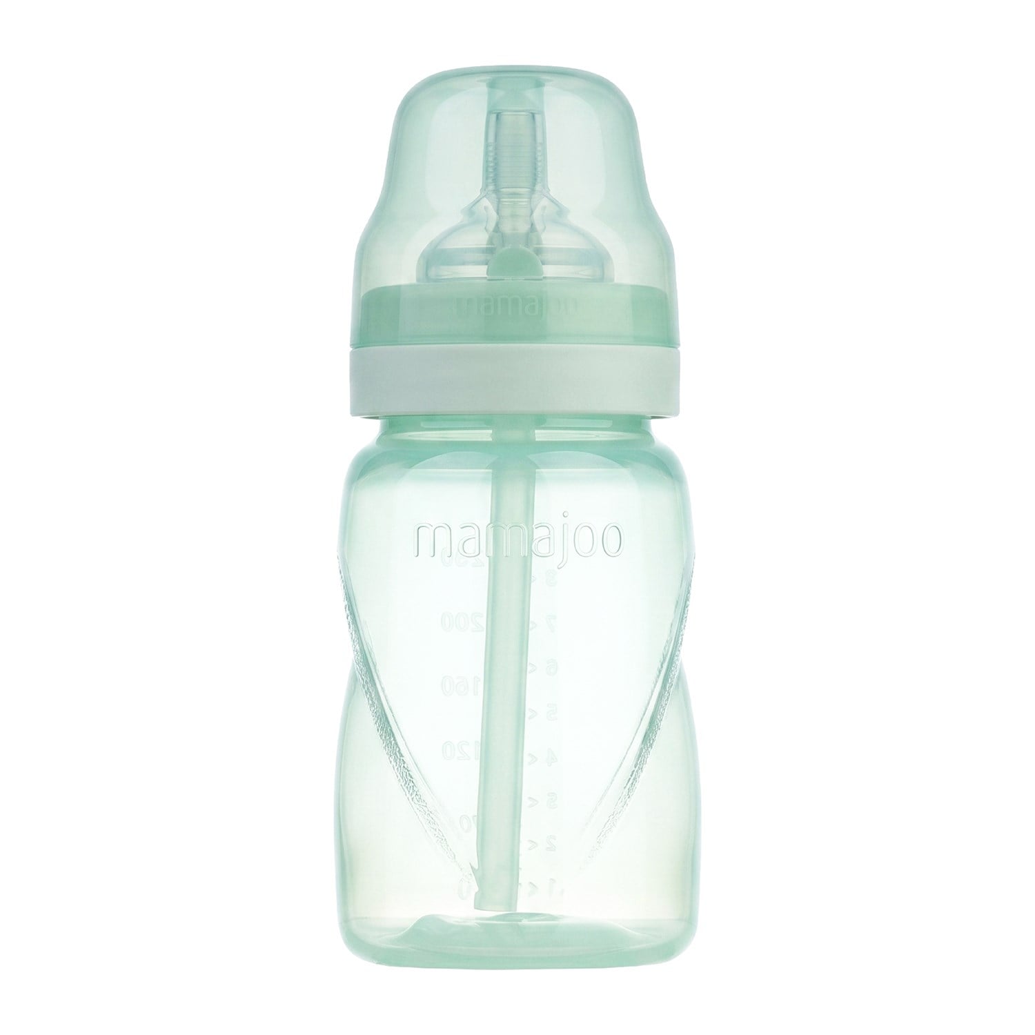 Mamajoo Antikolik Akıtmaz Pipetli Bardak 270 ml Powder Green, 12 Ay+