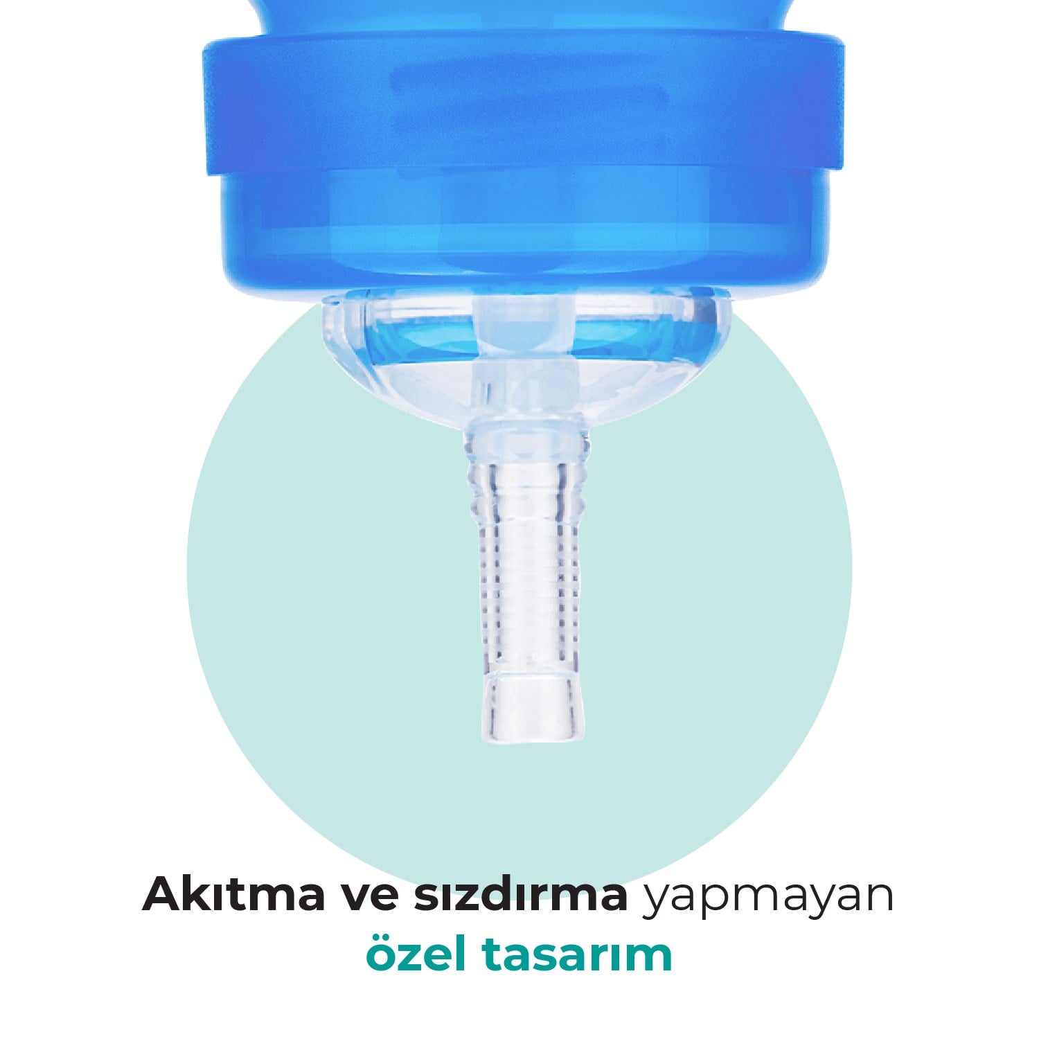 Mamajoo Antikolik Akıtmaz Pipetli Bardak 270 ml Mavi, 12 Ay+