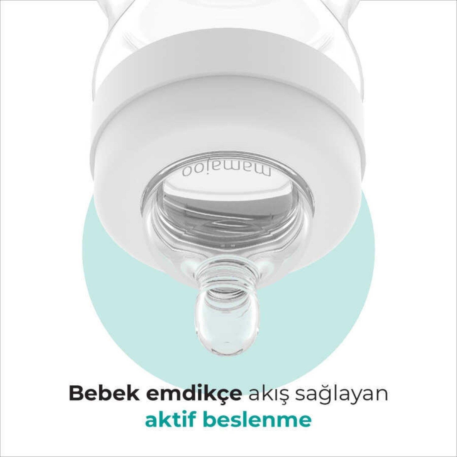 Mamajoo Antikolik Biberon Seti 150 ml 0 Ay+ | Yavaş Akışlı, İkili