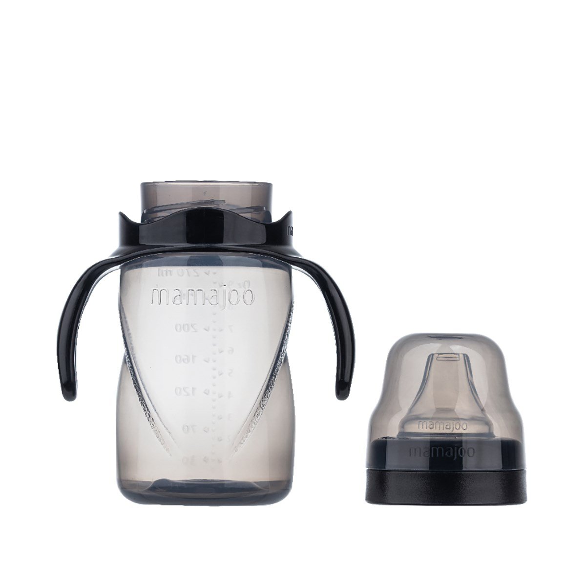 Mamajoo Cam Biberon 180 ml & Kulplu Eğitici Bardak 270 ml / Black