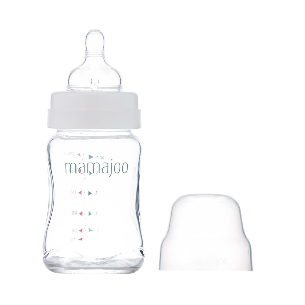 Mamajoo Cam Biberon 180 ml & Kulplu Eğitici Bardak 270 ml / Mavi
